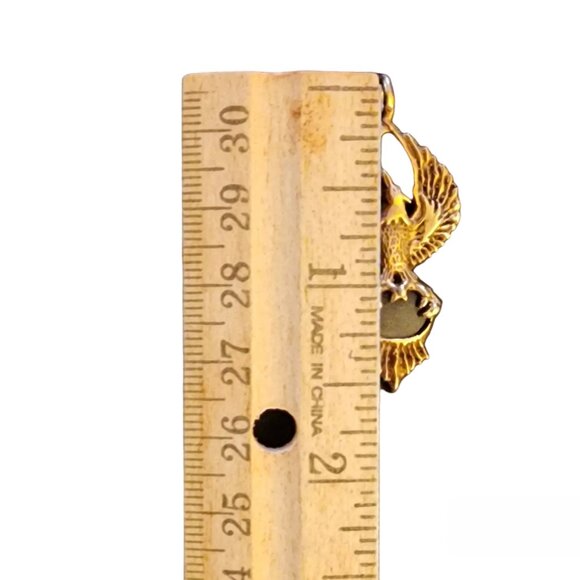 Custom 18 Karat Yellow Gold Phoenix Rising Pendant w/ Spectrolite by L Stetzler - Picture 9 of 9